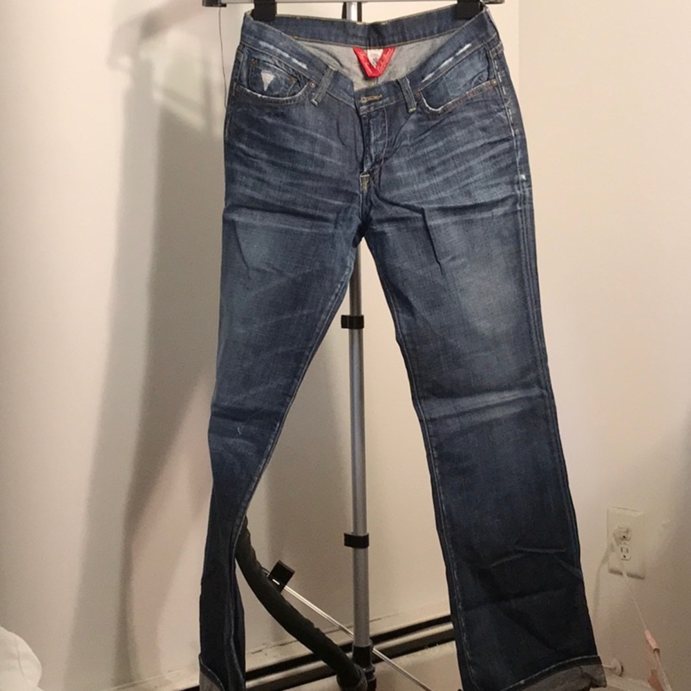 Lucky brand distressed flare jean